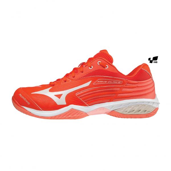 Giày Cầu Lông Mizuno Wave Claw 2 - Đỏ Chính Hãng